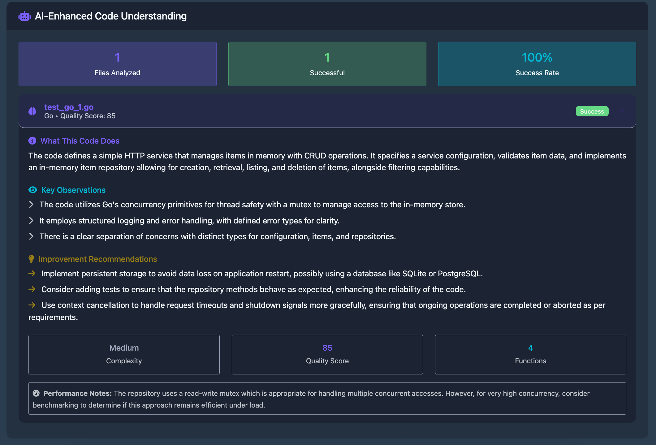 AI Code Understanding